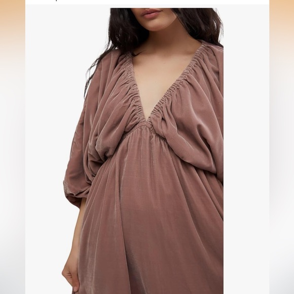 Free People Portia Velvet Mini Dress Sz S NWT - Picture 2 of 5